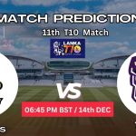 গালে মার্ভেলস বনাম জাফনা টাইটানস ম্যাচ প্রেডিকশন: GM বনাম JT, 11th T10 ম্যাচ, বিশ্লেষণ ও পিচ রিপোর্ট – আজকের ম্যাচে কে জিতবে?