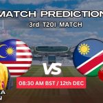 মালয়েশিয়া মহিলা বনাম নামিবিয়া মহিলা ম্যাচ প্রেডিকশন: MAL-W বনাম NAM-W, 3rd T20I ম্যাচ, বিশ্লেষণ ও পিচ রিপোর্ট – আজকের ম্যাচে কে জিতবে?