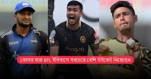 বোলার যারা BPL ইতিহাসে সবচেয়ে বেশি উইকেট নিয়েছেন
