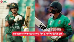 ওয়ানডেতে বাংলাদেশের জন্য শীর্ষ ৫ সর্বোচ্চ স্ট্রাইক রেট