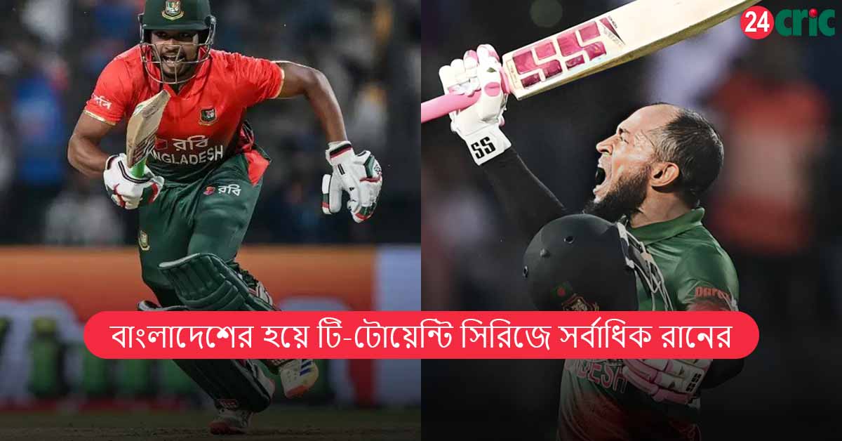 বাংলাদেশের হয়ে টি-টোয়েন্টি সিরিজে সর্বাধিক রানের