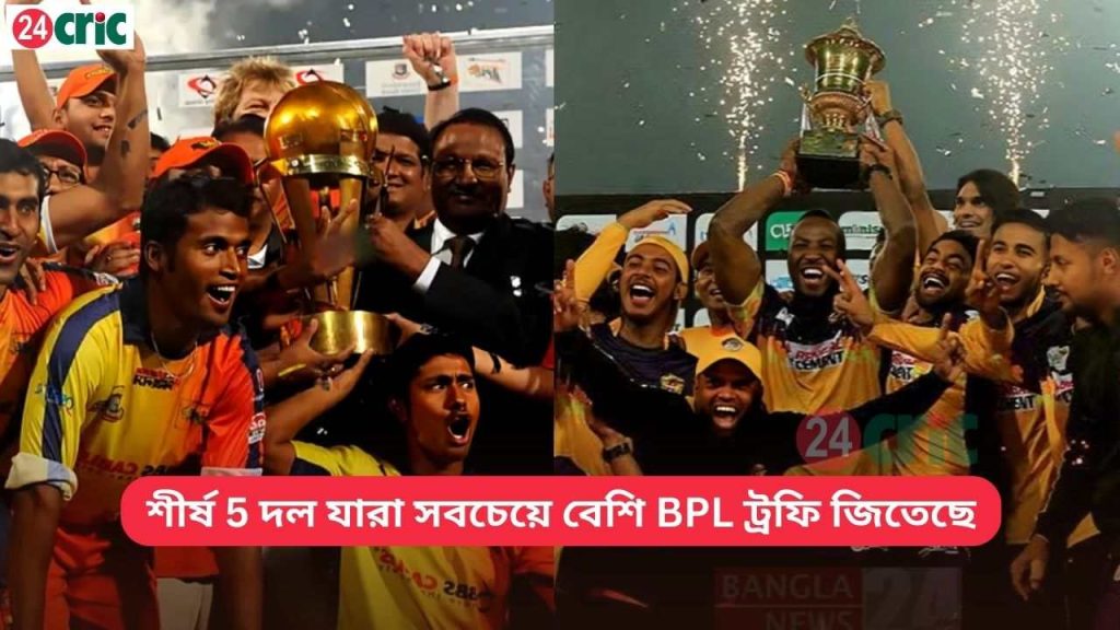 দল যারা সবচেয়ে বেশি BPL ট্রফি জিতেছে