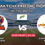 দুর্বার রাজশাহী বনাম চিটাগং কিংস ম্যাচ প্রেডিকশন: DR vs CK, ৭ম T20 ম্যাচ, বিশ্লেষণ ও পিচ রিপোর্ট – আজকের ম্যাচে কে জিতবে?