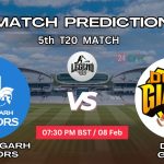CW vs DG ম্যাচ প্রেডিকশন: ছত্তিশগড় ওয়ারিয়র্স বনাম দুবাই জায়ান্টস, ৫ম T20 ম্যাচ, বিবরণ ও স্কোরকার্ড – আজকের ম্যাচে কে জিতবে?