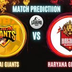 DG vs HG ম্যাচ প্রেডিকশন: দুবাই জায়ান্টস বনাম হরিয়ানা গ্ল্যাডিয়েটর্স, ১০ম T20 ম্যাচ, বিবরণ ও স্কোরকার্ড – আজকের ম্যাচে কে জিতবে?