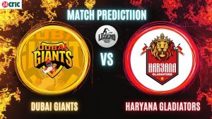 DG vs HG ম্যাচ প্রেডিকশন দুবাই জায়ান্টস বনাম হরিয়ানা গ্ল্যাডিয়েটর্স, ১০ম T20