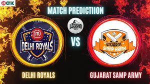 DR vs GSA ম্যাচ প্রেডিকশন দিল্লি রয়্যালস বনাম গুজরাট স্যাম্প আর্মি, ১১ম T20