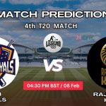 DR vs RK ম্যাচ প্রেডিকশন: দিল্লি রয়্যালস বনাম রাজস্থান কিংস, ৪র্থ T20 ম্যাচ, বিবরণ ও স্কোরকার্ড – আজকের ম্যাচে কে জিতবে?