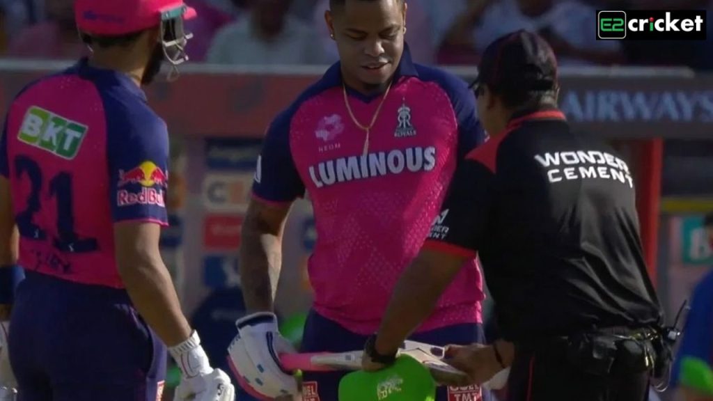 Umpires Check Bat Size