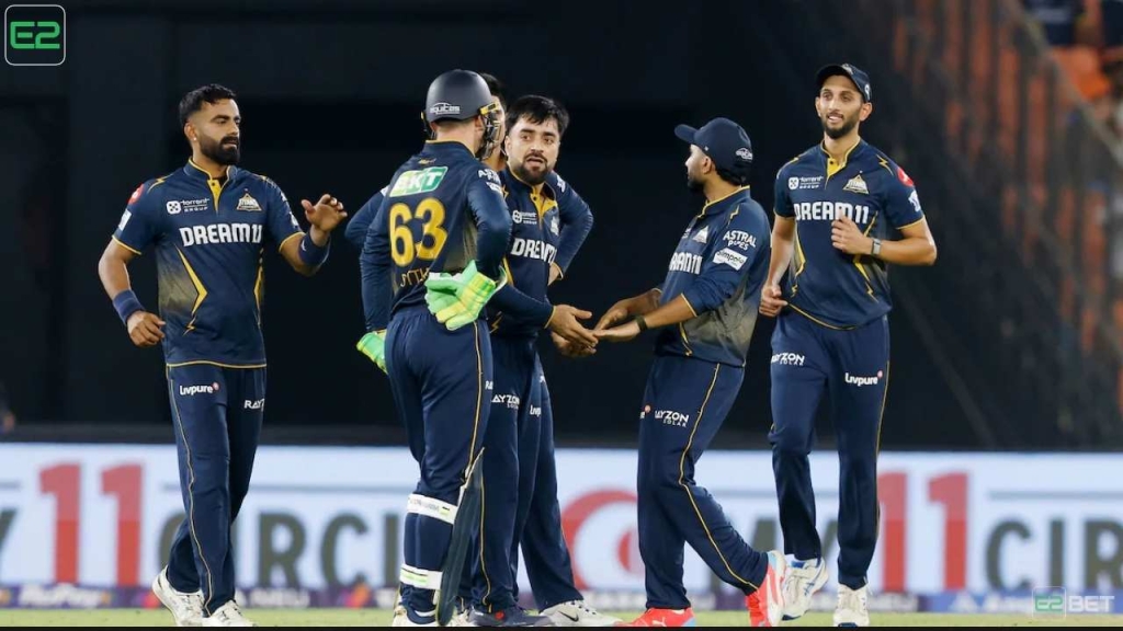 Gujarat beats Rajasthan by a big margin to top the points table