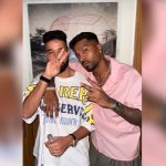 Hardik Pandya seen posing with a famous Punjabi rapper, Insta story goes viral